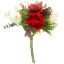 Picture of 35cm PEONY ROSEBUD AND EUCALYPTUS BUNDLE RED/IVORY