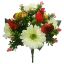 Picture of 35cm GERBERA ROSEBUD AND EUCALYPTUS BUSH IVORY/DARK RED/GREEN