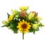 Picture of 38cm SUNFLOWER ROSEBUD AND SUCCULENT BUSH YELLOW/GREEN