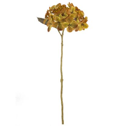 Picture of 52cm BUDDING HYDRANGEA DRY COLOUR MUSTARD