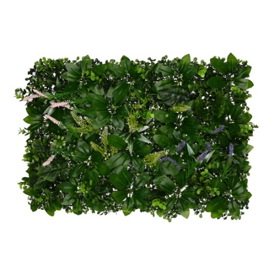 Picture of MIXED FOLIAGE WALL MAT 60cm X 40cm GREEN