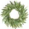 Picture of 60cm (24 INCH) MIXED SPRUCE AND FOLIAGE CHRISTMAS WREATH GREEN