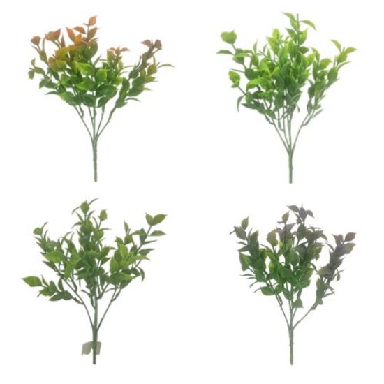 Picture of 32cm PLASTIC RUSCUS BUSH ASSORTED X 48pcs