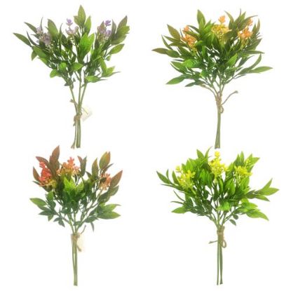 Picture of 32cm PLASTIC FOLIAGE BUNDLE ASSORTED X 36pcs