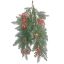 Picture of 68cm SPRUCE TRAIL WITH BAUBLES AND BERRIES RED