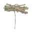 Picture of 8cm TWIGGY BUNDLE ON WIRE LIGHT BROWN WITH SNOW X 6pcs