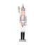 Picture of 90cm WOODEN CHRISTMAS NUTCRACKER FIGURE WHITE/SILVER