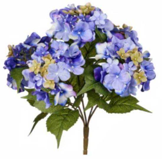 Picture of 41cm LARGE HYDRANGEA BUSH BLUE/PURPLE