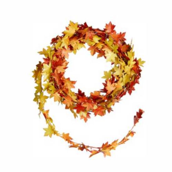 Picture of 180cm MINI MAPLE LEAVES ROPE YELLOW/ORANGE/BROWN