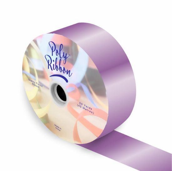 Picture of 50mm (2 INCH) POLY RIBBON X 100 YARDS LAVENDER