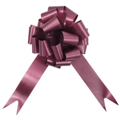 Picture of POLY RIBBON PULL BOWS 30mm X 30pcs BURGUNDY