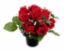 Picture of CEMETERY POT WITH ROSEBUD AND IVY RED