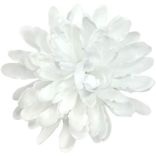 Picture of 11cm LARGE CHRYSANTHEMUM PICK WHITE X 144pcs (IN POLYBAG)