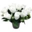 Picture of CEMETERY POT WITH ROSEBUDS AND GYP (12 HEADS) WHITE