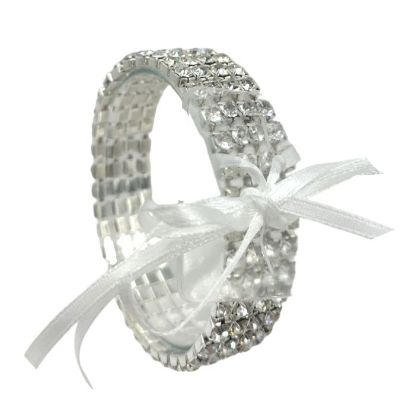 Picture of DIAMANTE BRACELET (4 ROWS) CLEAR/SILVER