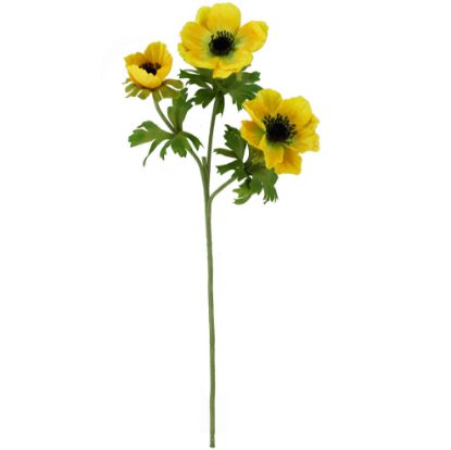 Picture of 56cm ANEMONE SPRAY YELLOW