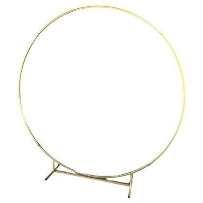 Picture of 2m (200cm) METAL ROUND DECO FRAME WITH STAND GOLD