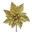 Picture of 12cm SINGLE POINSETTIA GOLD X 48pcs