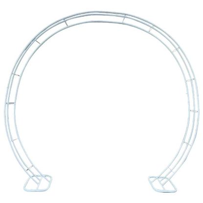 Picture of 2.4m (240cm) METAL ARCH DECO FRAME WITH STAND WHITE