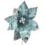 Picture of 45cm SINGLE VELVET POINSETTIA WITH SEQUINS TEAL