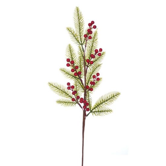 Picture of 66cm PINE & BERRY SPRAY RED/GREEN