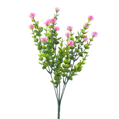 Picture of 35cm PLASTIC BLOSSOM BUSH PINK