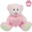 Picture of 25cm (10 INCH) SNUGGLE BEARS SITTING BEAR WITH HAPPY MOTHERS DAY HEART PINK