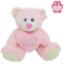 Picture of 25cm (10 INCH) SNUGGLE BEARS SITTING BEAR WITH I LOVE MUM HEART PINK