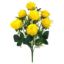 Picture of 38cm ROSE BUSH WITH BERRIES (9 HEADS) YELLOW
