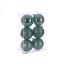 Picture of 10cm CHRISTMAS BAUBLES ASSORTED MINT GREEN X 6pcs