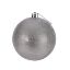 Picture of 30cm CHRISTMAS BAUBLE GLITTERED SILVER