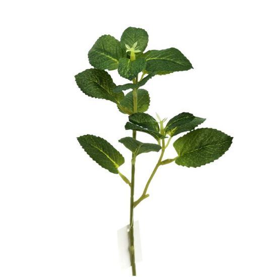 Picture of 32cm MINT LEAF SPRAY DARK GREEN