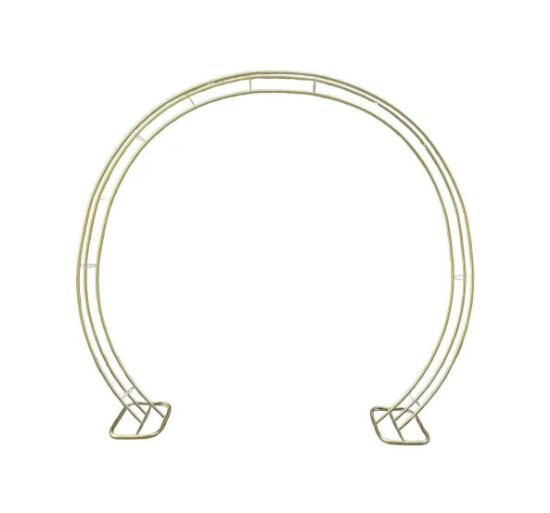 Picture of 2.4m (240cm) METAL ARCH DECO FRAME WITH STAND GOLD