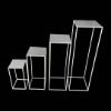 Picture of SET OF 4 METAL SQUARE STANDS WITH LEGS WHITE