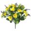 Picture of 36cm SPRING SATIN PANSY BUSH WITH LAVENDER YELLOW/PURPLE