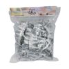 Picture of 50mm PRE PLEATED RIBBON X 10 METRES SILVER