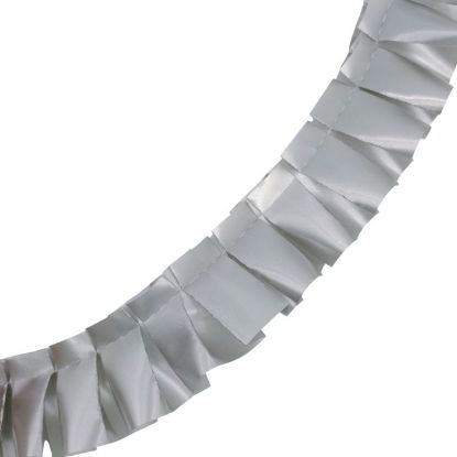 Picture of 50mm PRE PLEATED RIBBON X 10 METRES SILVER