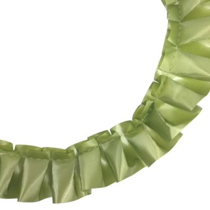 Picture of 50mm PRE PLEATED RIBBON X 10 METRES MOSS GREEN