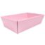 Picture of 28 X 18cm MEDIUM HAMPER TRAY BABY PINK X 30pcs