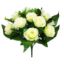 Picture of 35cm ROSE BUSH WITH BERRIES IVORY