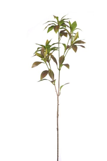 Picture of 78cm UV RESISTANT HELEBORUS LEAF SPRAY GREEN/BROWN
