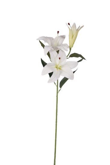 Picture of 86cm UV RESISTANT GIANT TIGER LILY SPRAY IVORY