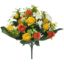 Picture of 36cm ROSEBUD & DAISY BUSH WITH WILDFLOWER ORANGE/IVORY
