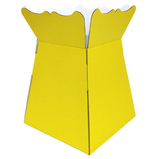 Picture of EURO VASE BOUQUET BOX YELLOW X 30pcs