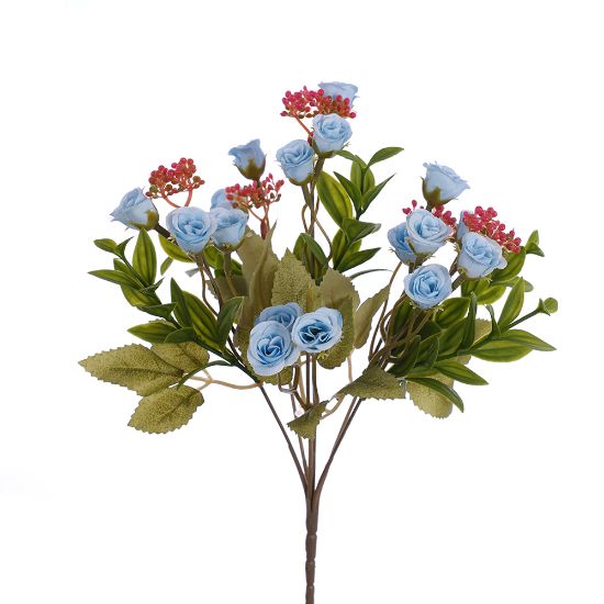Picture of 30cm MINI ROSEBUD BUSH BABY BLUE