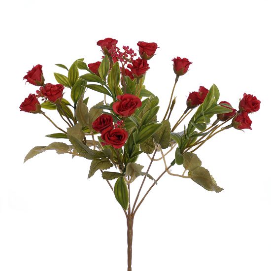 Picture of 30cm MINI ROSEBUD BUSH RED