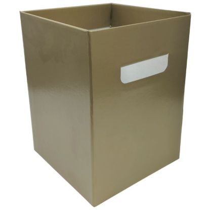 Picture of 24.5cm FLOWER BOX WITH HANDLES GOLD X 10pcs