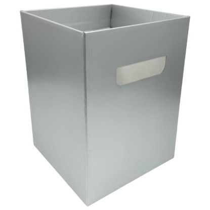 Picture of 24.5cm FLOWER BOX WITH HANDLES SILVER X 10pcs