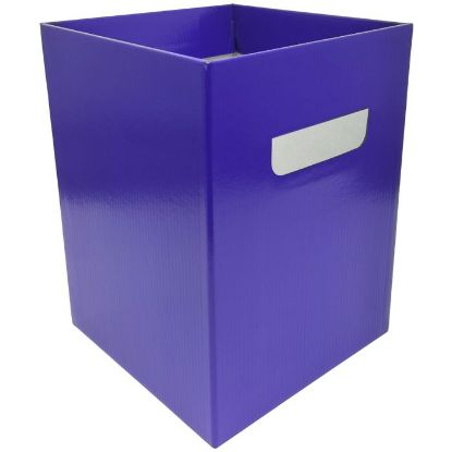 Picture of 24.5cm FLOWER BOX WITH HANDLES PURPLE X 10pcs