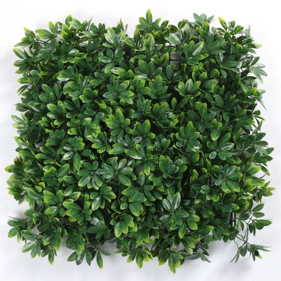 Picture of 50cm X 50cm UV RESISTANT PLASTIC FOLIAGE WALL GREEN